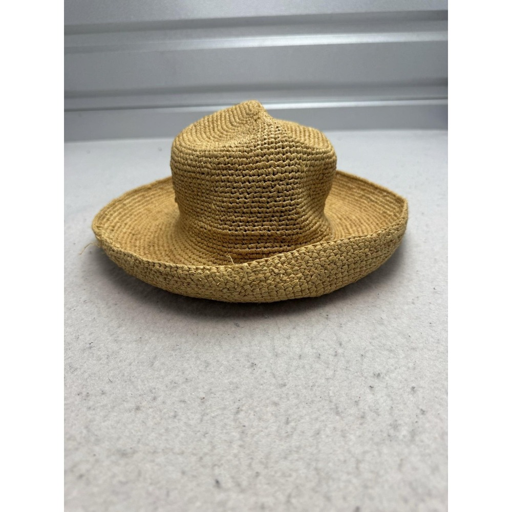 Corroboree Hat Straw Sun Womens One Size Beige Packable Beach Travel Summer‎